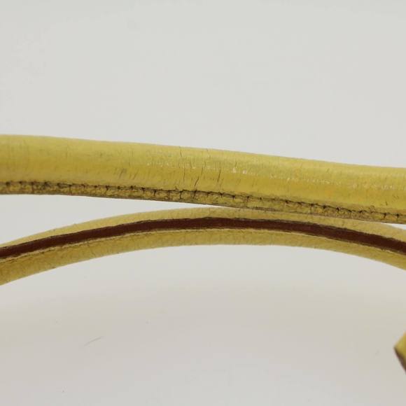 PRADA Hand Bag Leather Yellow Auth cl744 - Picture 8 of 16